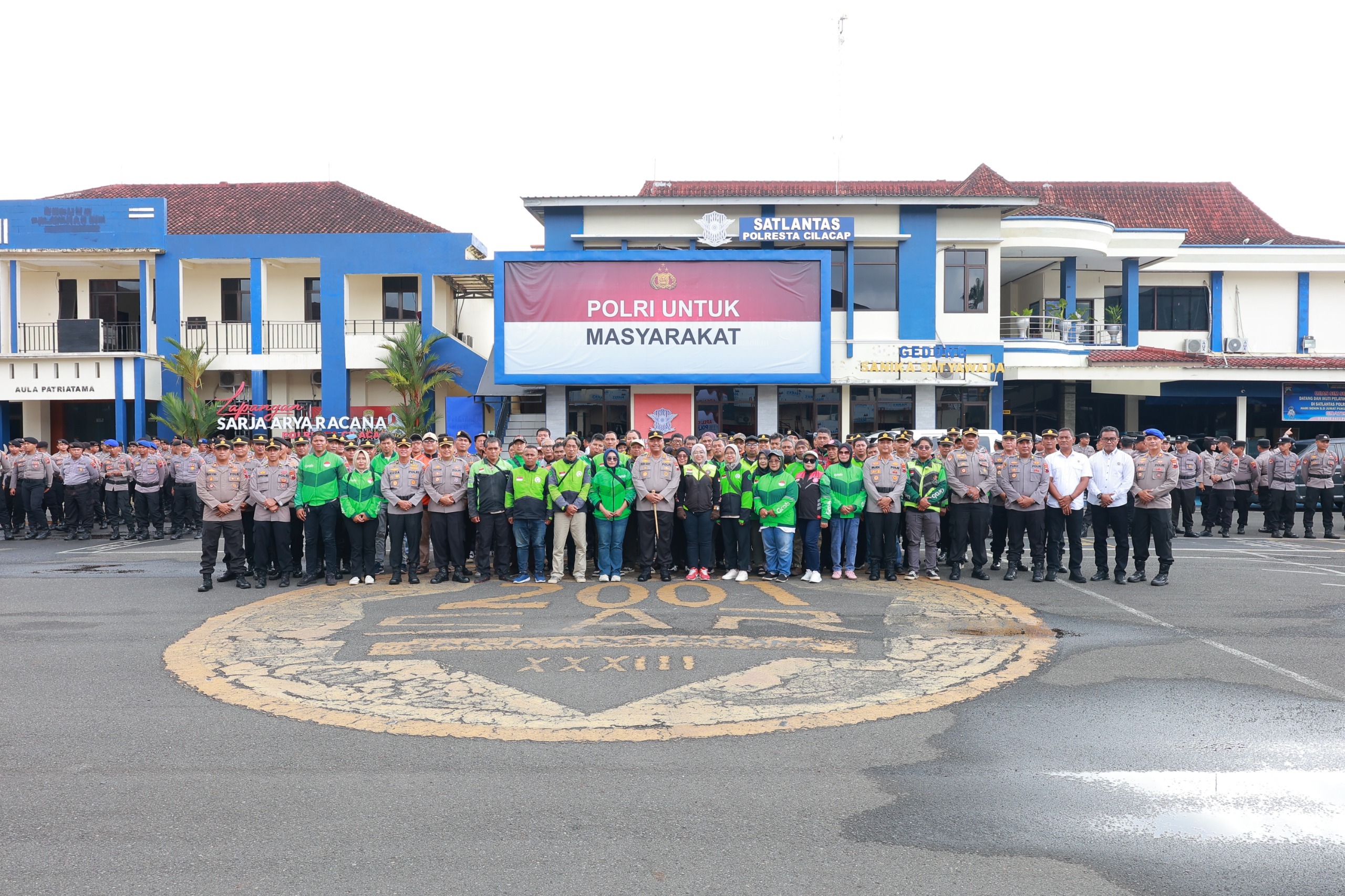 Polresta Cilacap Gandeng Komunitas Ojol Perkuat Kamtibmas Dan Keselamatan Berlalu Lintas