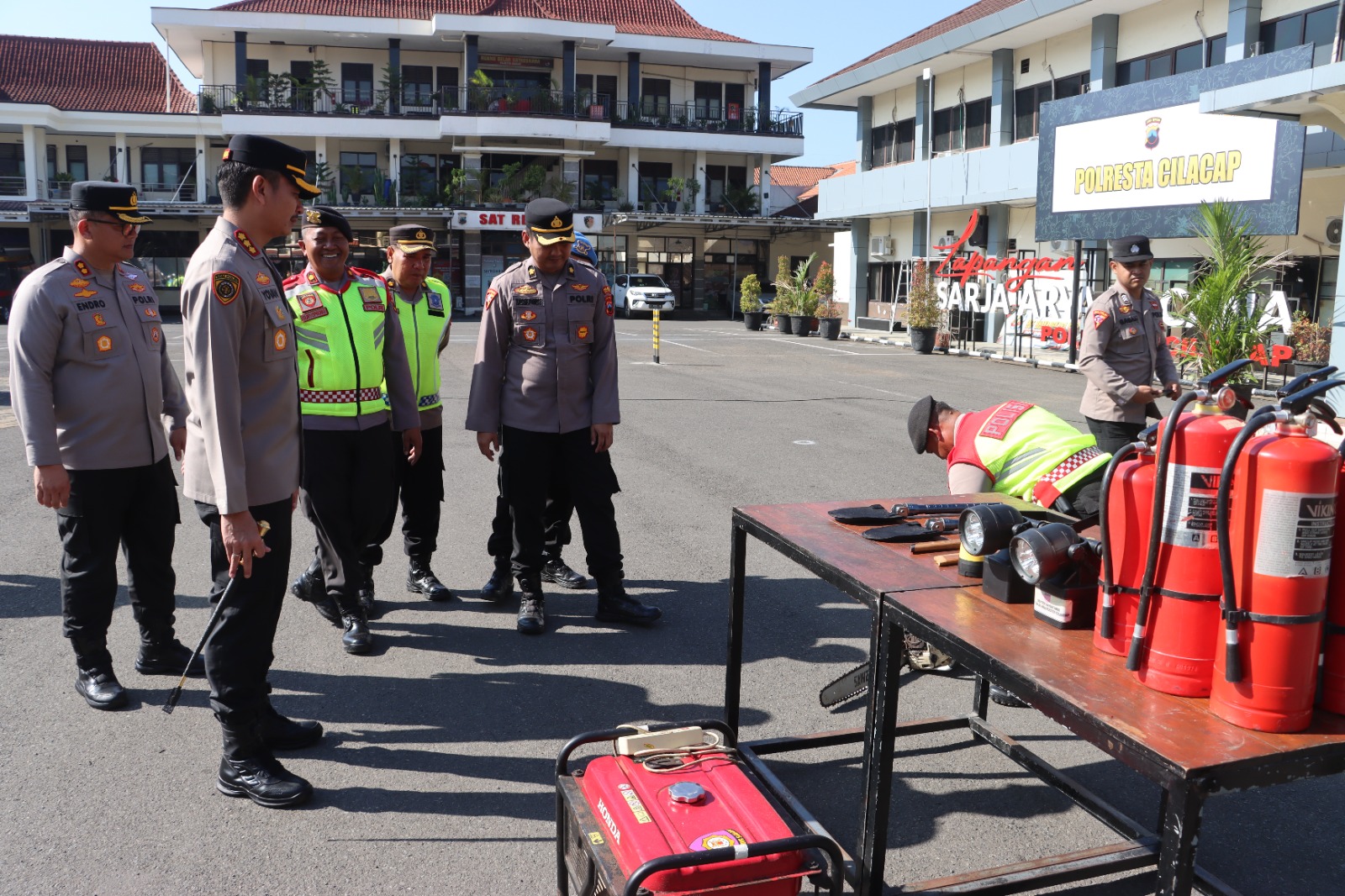 Polresta Cilacap Gelar Apel Siaga Bencana, Pastikan Personel Siap Hadapi Situasi Darurat